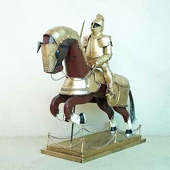 レア　金属製騎士像 銅の鎧　置物　約15cm レア 金属製騎士像 銅の鎧 置物 約15cm
